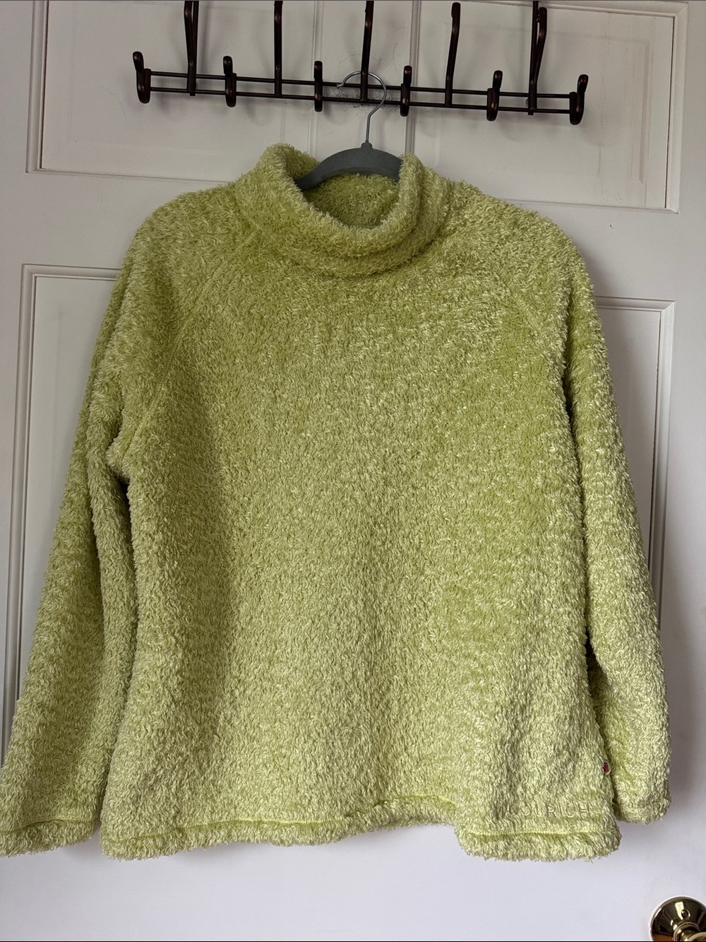 Vintage Woolrich Curly High Pile Serpa Fleece Roll Neck Pullover Size L
